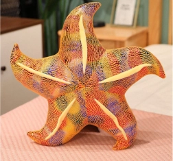 Plišasta rumena morska zvezda vzglavnik 20 cm