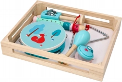 Lesena glasbena set z veverico