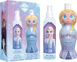 Darilni set FROZEN – sprej za telo 200 ml + gel za prhanje in šampon 2v1 400 ml