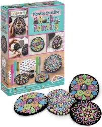 Slikanje na kamenčke GRAFIX – mandalno bleščeče okraševanje