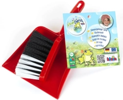 Otroška metlica in smetišnica – rdeča