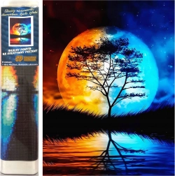 Diamantno slikanje Nočno povezovanje 30 × 40 cm