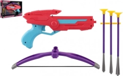 Barvni plastični samostrel s puščicami s priseski