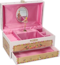 Glasbena škatlica s cvetlično pesmijo z melodijo Labodje jezero