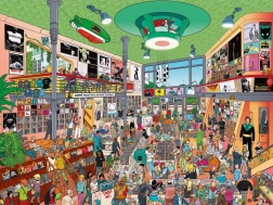 Sestavljanka HEYE Trgovina z glasbili, 1500 koščkov