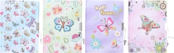 spominski dnevnik Metulj z ključavnico 13x18 cm