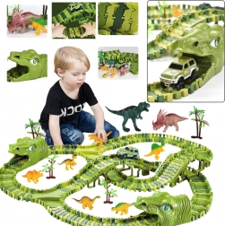 Dinozavrska dirkalna proga DIY – 240 kosov