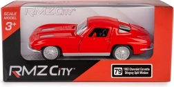 Kovinski model Chevrolet Corvette Stingray 1963 Split Window 1:35 rdeč