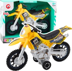 Motokrosna igrača Off-Road, rumena, s svetlobnimi in zvočnimi učinki