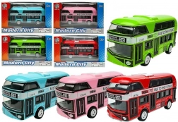 Dvonadstropni avtobus s navijalnim pogonom – kovinski model v 4 barvah