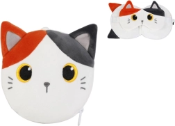 Potovalni vzglavnik z masko oranžna mačka