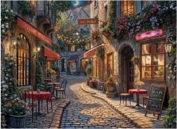 Sestavljanka Ulica barov 1000 koščkov