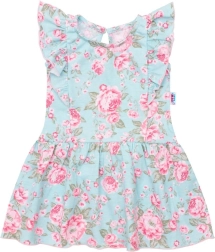 Poletna bombažna oblekica z vrtnicami NEW BABY