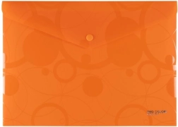 Ovitek z gumbom A4 oranžen NEO COLORI