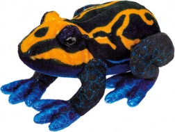 Plišasta žaba oranžno-črna