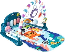 Interaktivna igralna podloga s klavirjem modra