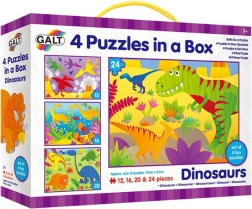 Galt puzzle V deželi dinozavrov 4 v 1 (12–24 koščkov)