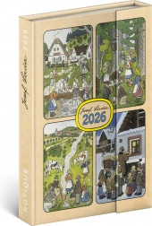 Tedenski magnetni dnevnik Josef Lada 2026, 11 x 16 cm