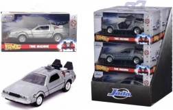 Kovinski model avtomobila Back to the Future DeLorean Time Machine 1:32 z odpirajočimi se vrati