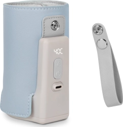 Brezžični grelnik stekleničk Thermup Go Plus modro nebo