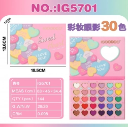 Mega komplet ličil v obliki srčkov za otroke