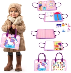 Senzorična busy knjiga samorog 2Kids Toys