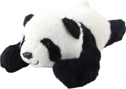Plišasta ležeča panda 30 cm črno-bela