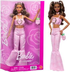 barbie deluxe style rožnati denim – modna punčka z dodatki
