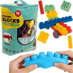 Iso Trade senzorične mehke gumijaste kocke v etuiju (80 delov)