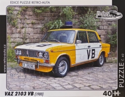 Retro avto sestavljanka VAZ 2103 VB (1980) – 40 koščkov