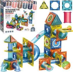 Woopie magnetne gradbene kocke 3D – kroglična steza, 42 delov