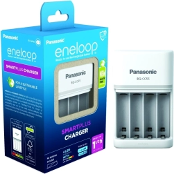 Polnilec Eneloop Smart & Quick BQCC55 brez polnilnih baterij