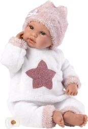 LLORENS New Born realistična govorilna punčka z mehkim telesom 36 cm