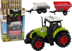 Velik traktor z LED lučmi in zvoki - komplet 2 kmetijskih strojev