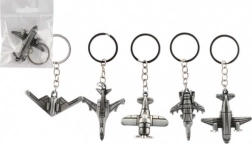 Kovinski obesek za ključe v obliki letala 5–6 cm, mešanica dizajnov