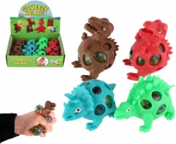 Antistresni stiskalni dinozaver z gelnimi kroglicami 7 × 5 cm, 4 barve
