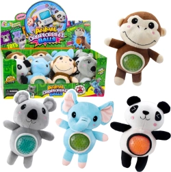 Plišasta lutkasta igrača za stiskanje z vodnimi kroglicami 17 cm, mešanica živalic