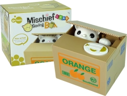 Škatlica za denar Mačka se uči varčevati Oranžna