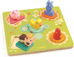 Djeco na kmetiji – lesena vstavljanka za najmlajše