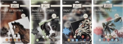 Slikanje po številkah – konj, set za otroke A4