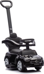 Otroški poganjalec z ročajem Mercedes 3v1 črn