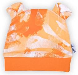 Dojenčkov bombažen kapica Nicol Tomi oranžna