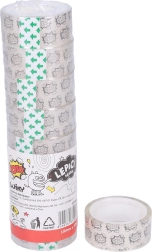 Prozoren lepilni trak 18 mm x 10 m, 8 kosov