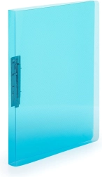 Mapa z vzmetno sponko Lines modra