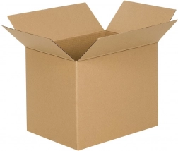 Klopasta kartonska škatla 450 × 250 × 200 mm, trislojna, rjava