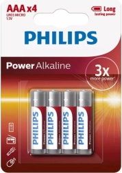Baterije Philips Power Alkaline AAA 4 kosi