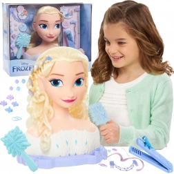 Stajling glava ELSA iz Disney Frozen Deluxe z dodatki