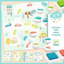 Set štampiljk Auta od DJECO