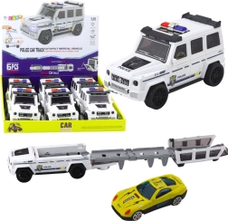 Policijski terenski avto s trenjskim pogonom in odprto progo – bel