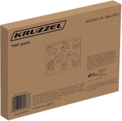 Kruzzel lesena magnetna vstavljanka za ribolov Ribice